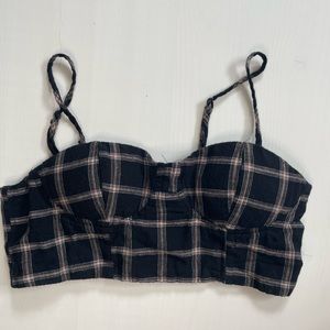 Plaid crop top